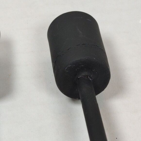 Lot of 2 Black Metal Candlesticks Candle Holders Minimalist Modern Taper Stand - Picture 8 of 11